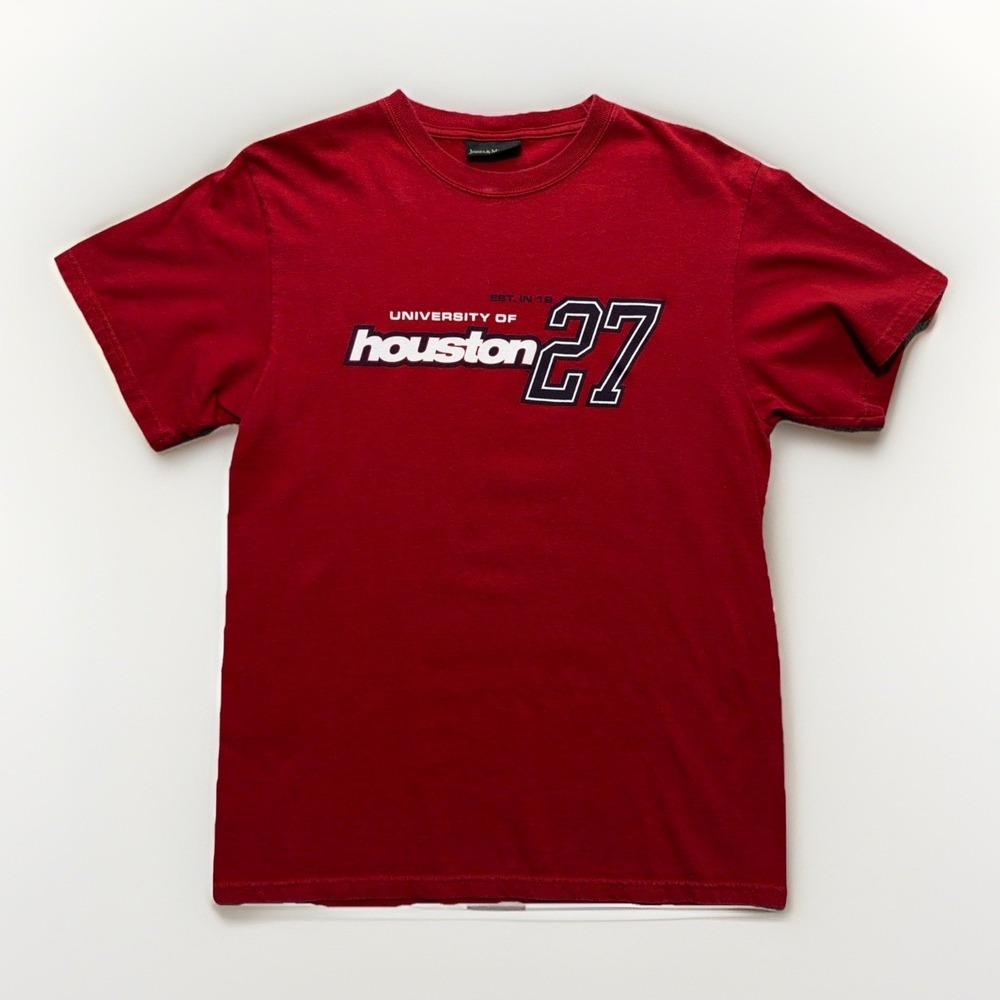 Vintage Jones & Mitchell Y2K University Of Houston Cougars Graphic T-Shirt Small